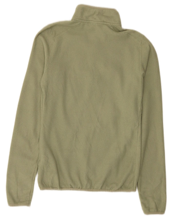 The North Face Damen-Fleecepullover mit Reißverschluss am Hals, UK 6, XS, Khaki, Polyester