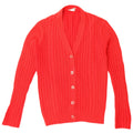 Vintage Damen Cardigan Pullover IT 42 Mittelrotes Acryl