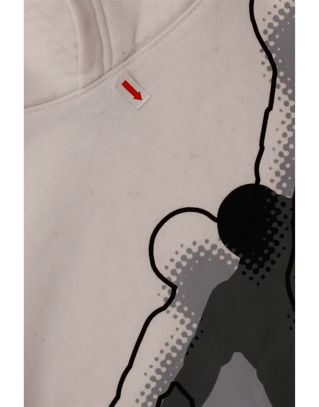 JORDAN Jungen-Pullover mit grafischem Kapuzenpullover, 13–14 Jahre, XL, weiße Baumwolle