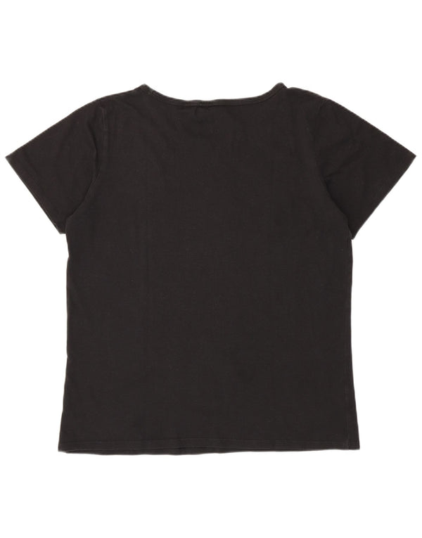 LEVI'S Damen T-Shirt Top UK 20 2XL Schwarz