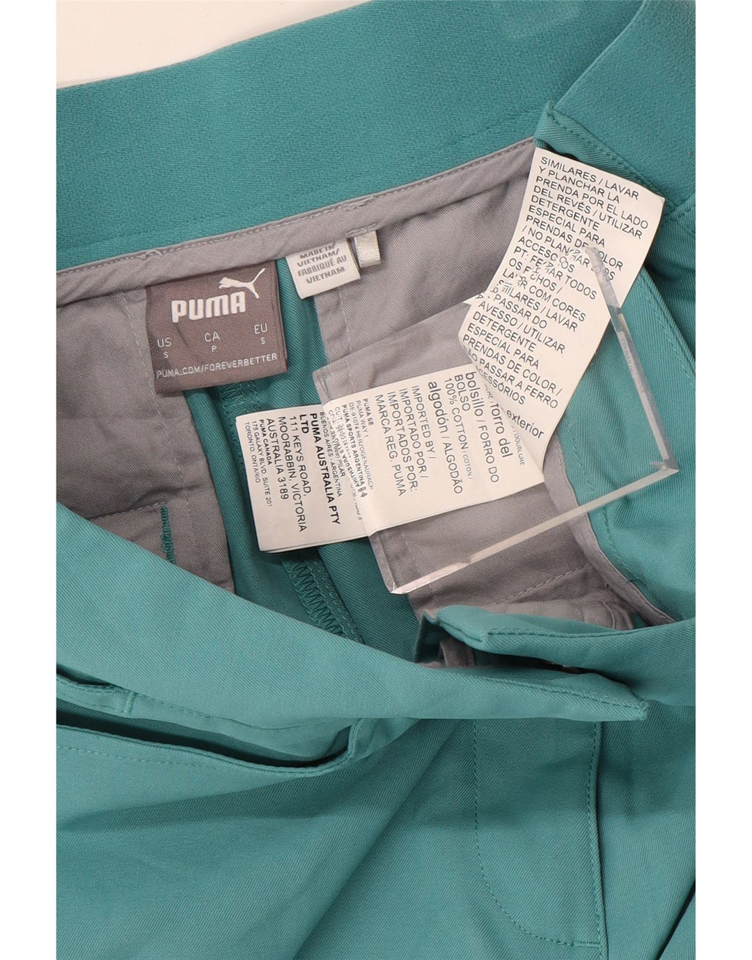 PUMA Damen Freizeitshorts, Größe S, W27, Blau, Baumwolle