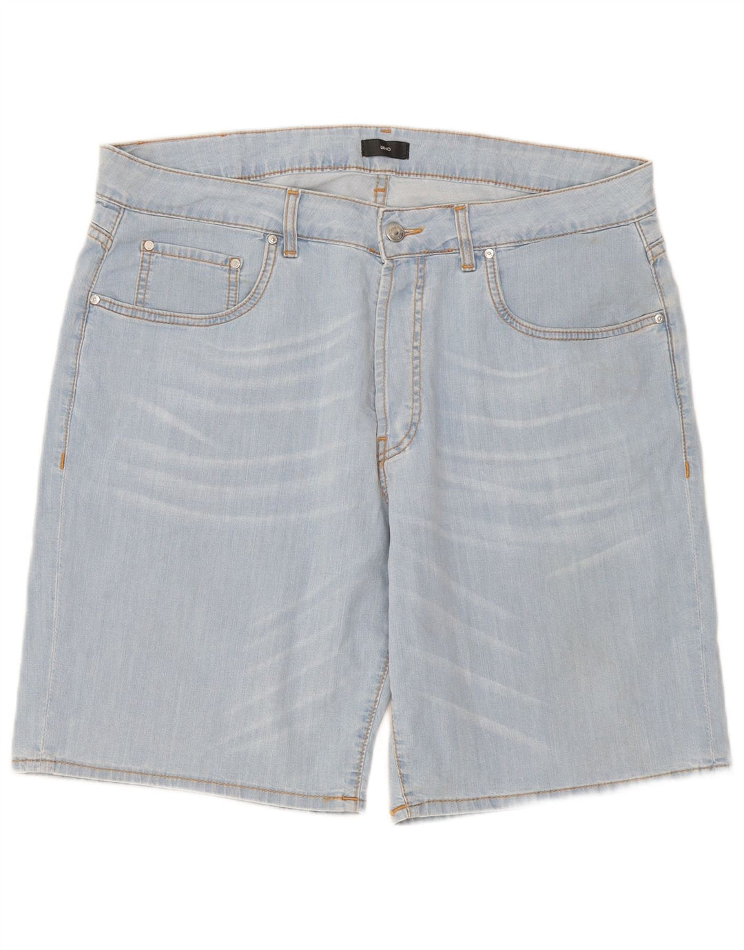 Liu Jo Herren Denim Shorts W38 XL Blaue Baumwolle