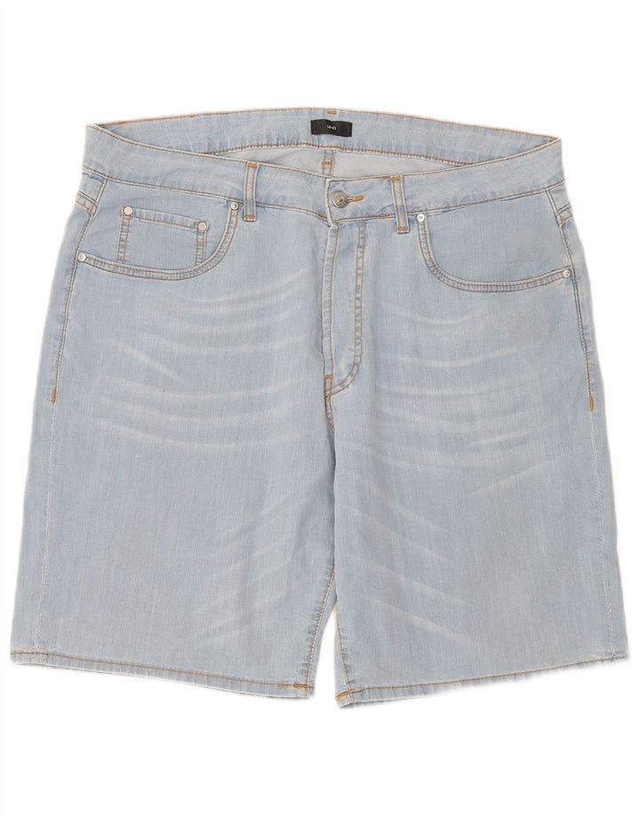 Liu Jo Herren Denim Shorts W38 XL Blaue Baumwolle