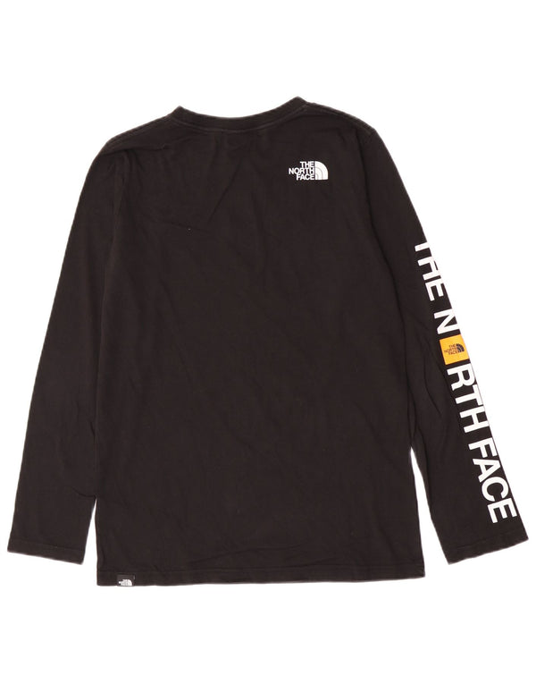 The North Face Jungen Graphic Top Langarm 14-15 Jahre XL Schwarz Baumwolle