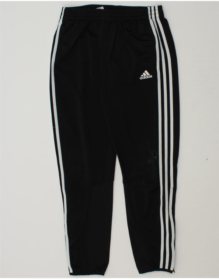 ADIDAS Boys Tracksuit Trousers 13-14 Years  Black Polyester Vintage Adidas and Second-Hand Adidas from Messina Hembry 