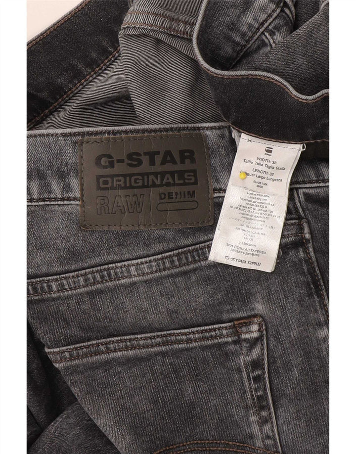 G-Star Herren Regular Tapered Jeans W38 L32 Graue Baumwolle
