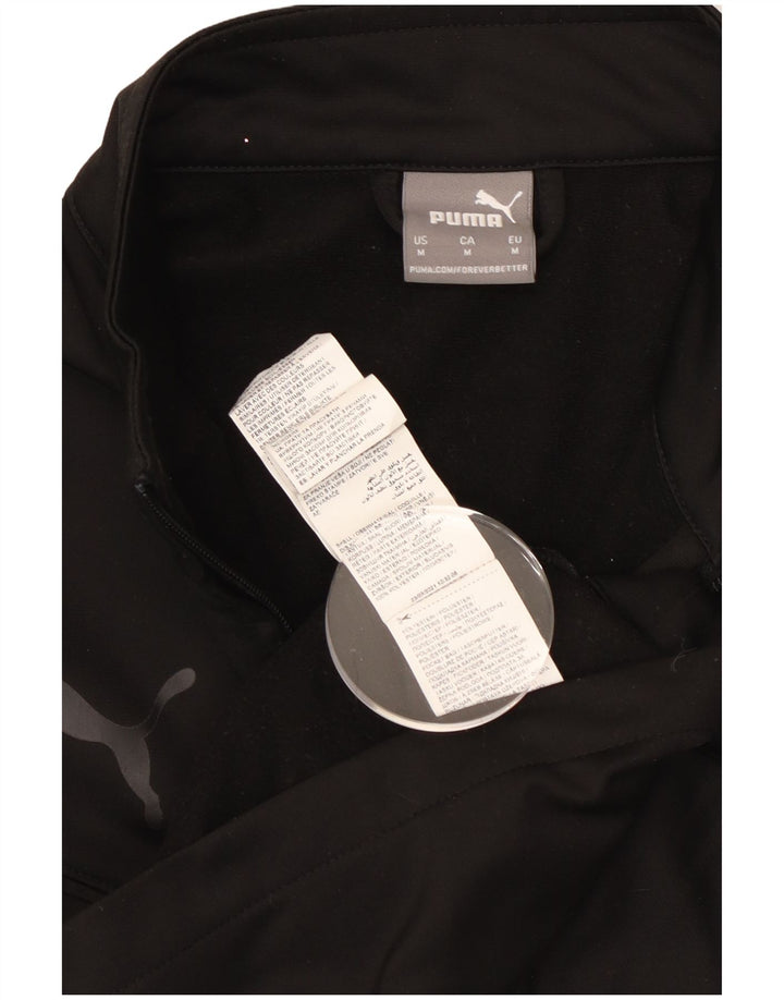 Puma Herren-Trainingsanzug-Oberjacke, Mittelschwarzes Polyester
