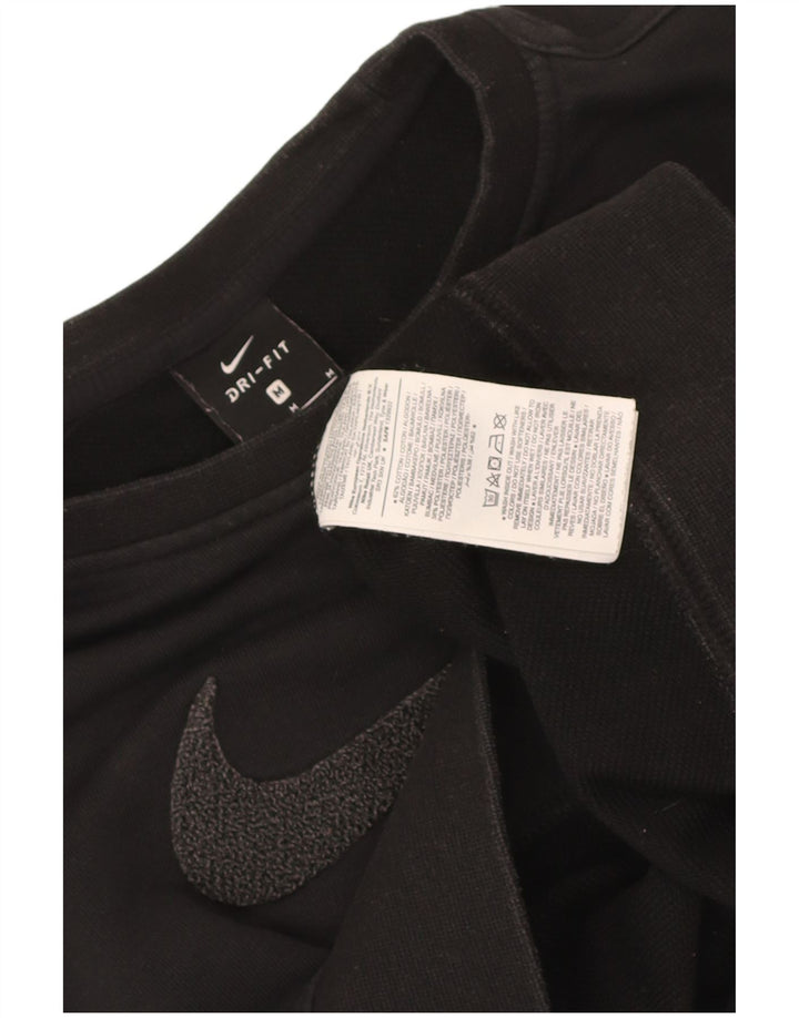 Nike Damen-Sweatshirt mit Dri-Fit-Grafik, übergroß, Gr. 14, mittelschwarz