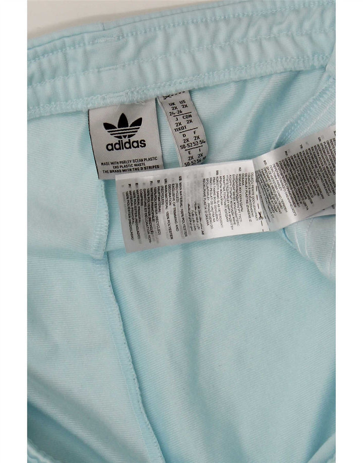 Adidas Damen Trainingshose UK 24/26 2XL Blau Polyester