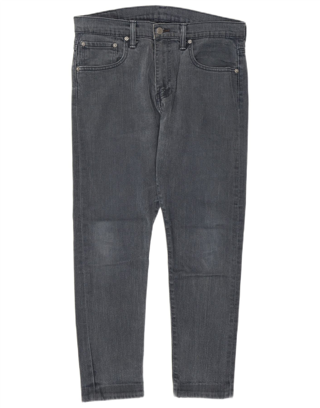 LEVI'S Herren Slim Jeans W32 L27 Graue Baumwolle