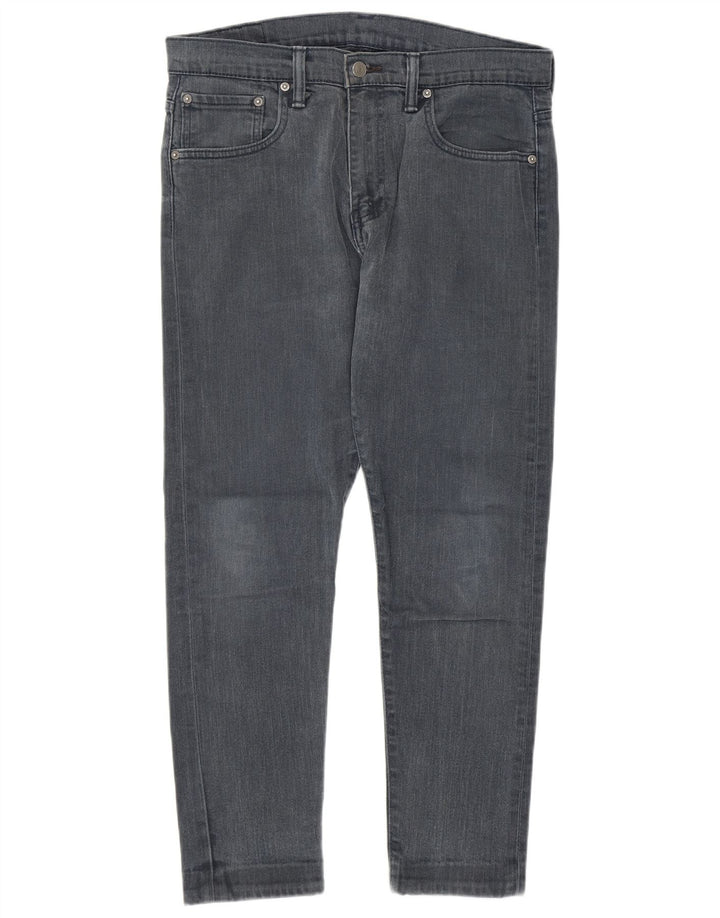 LEVI'S Herren Slim Jeans W32 L27 Graue Baumwolle