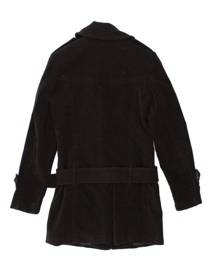 BUFFALO Womens Overcoat UK 8 Small Black Polyester Vintage Buffalo and Second-Hand Buffalo from Messina Hembry 