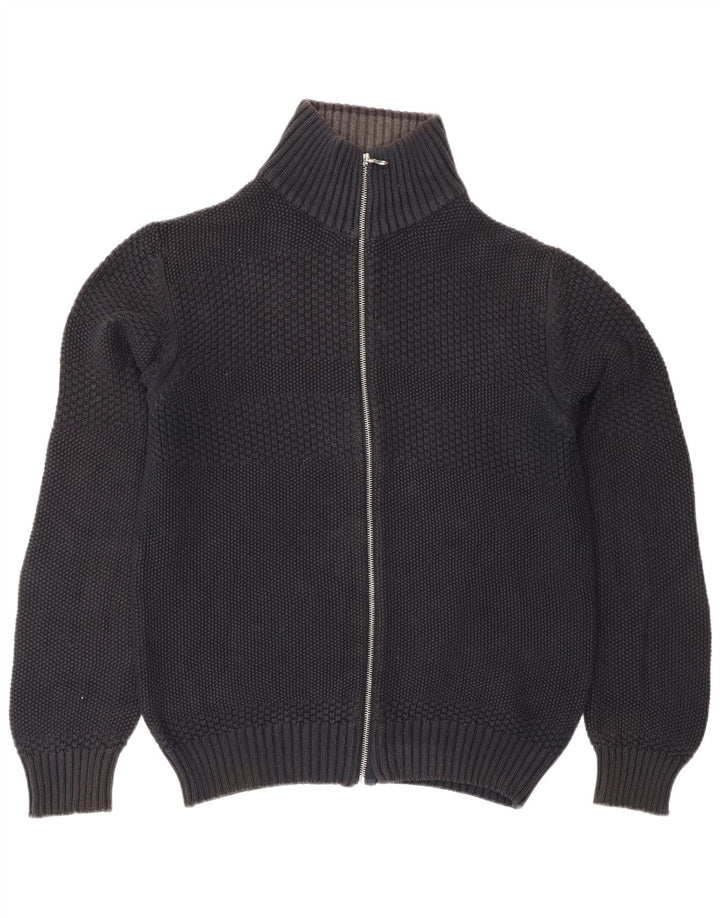 Jack & Jones Herren-Strickjacke, groß, aus schwarzer Baumwolle