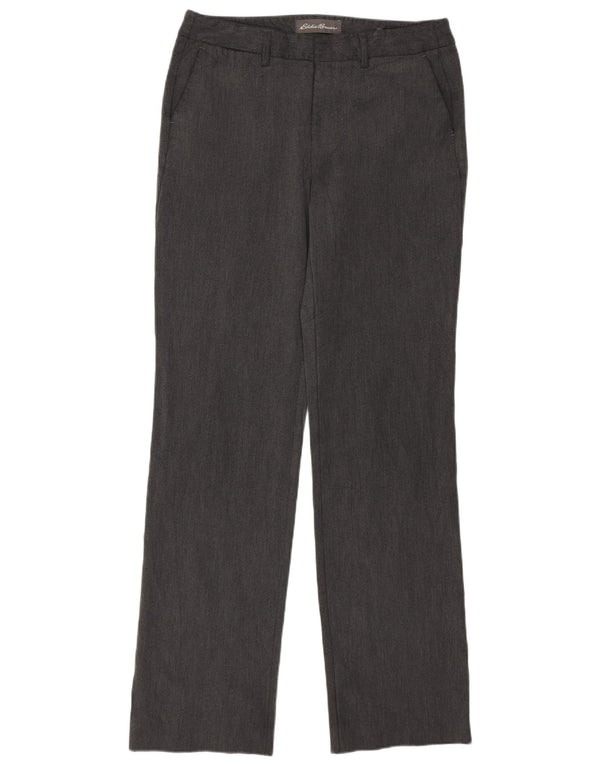 Eddie Bauer Damen gerade Chinohose US 4 Small W29 L32 Grau