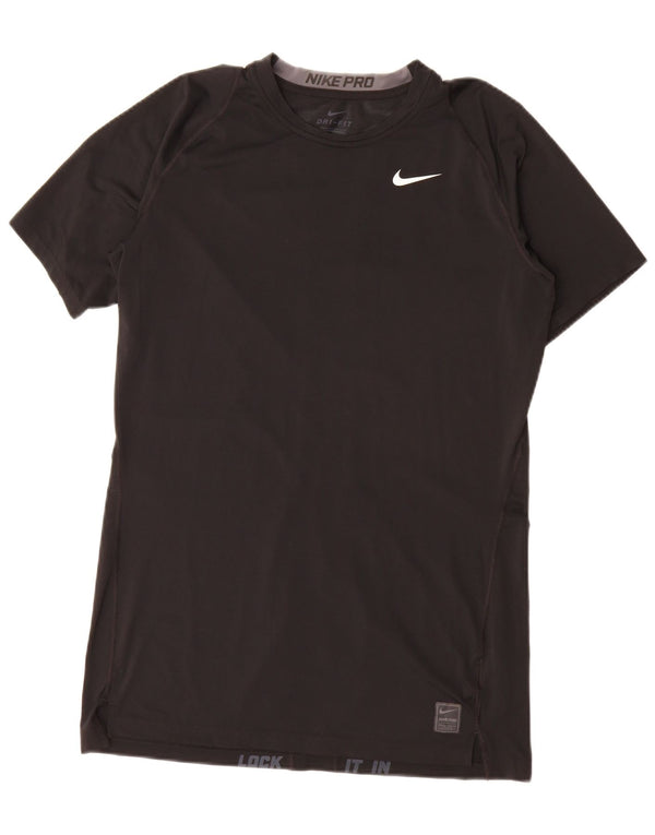 Nike Herren Dri Fit T-Shirt Top 2XL Schwarz Polyester