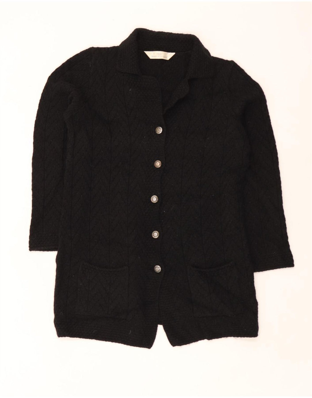 Marks & Spencer Damen St. Michael Cardigan Pullover UK 16 Large Schwarz