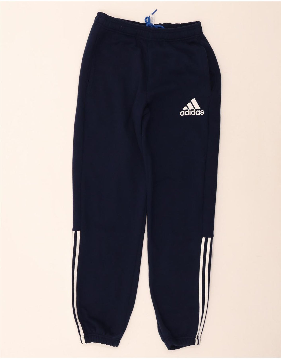Adidas Herren-Trainingshose, Jogginghose, klein, marineblau, Baumwolle