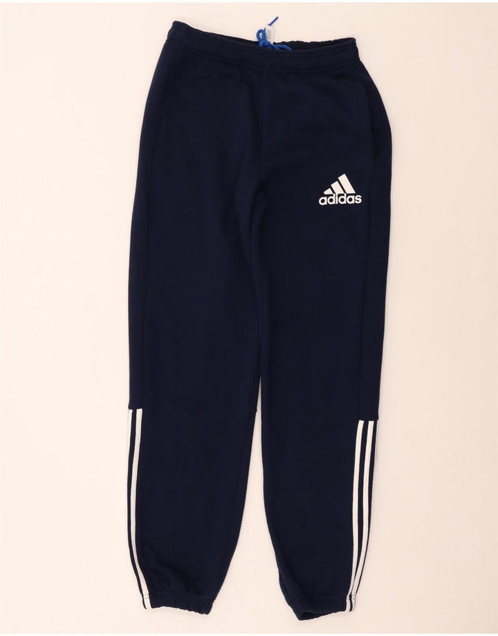 Adidas Herren-Trainingshose, Jogginghose, klein, marineblau, Baumwolle