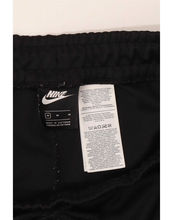 Nike Damen Graphic Sport Shorts UK 12 Mittelschwarzes Colourblock-Polyester