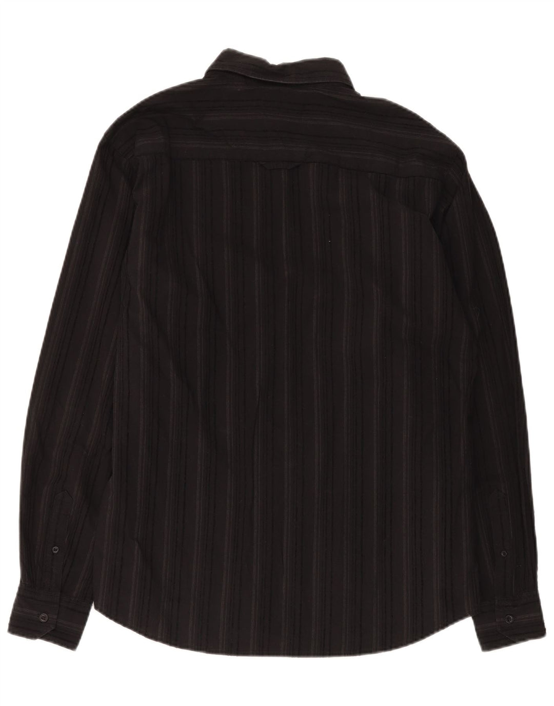 Wrangler Herrenhemd, groß, schwarz gestreift, Baumwolle