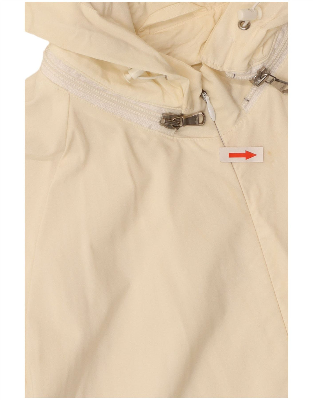 Allegri Damen-Bomberjacke mit Kapuze, UK 14, Größe L, gebrochenes Weiß