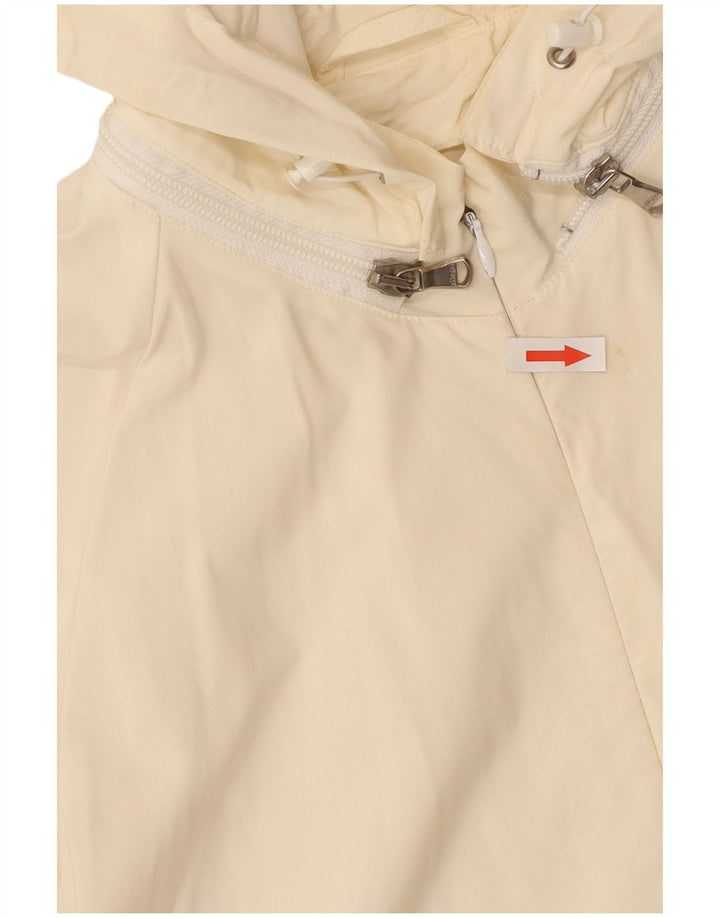 Allegri Damen-Bomberjacke mit Kapuze, UK 14, Größe L, gebrochenes Weiß