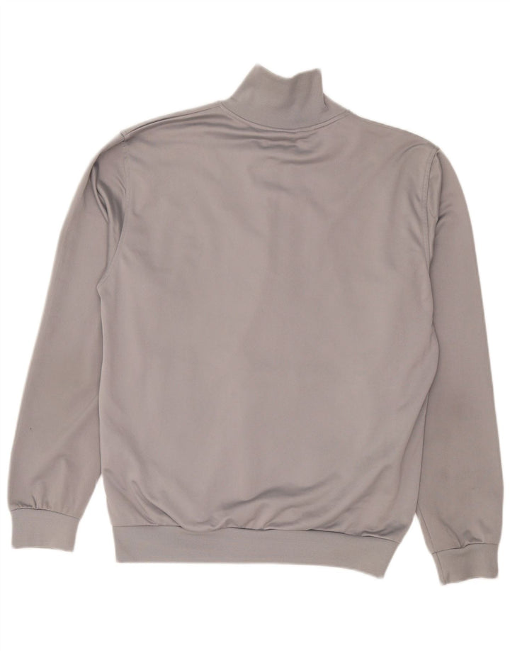 Adidas Herren-Trainingsanzug-Top-Jacke, großes graues Polyester