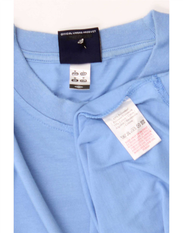 Umbro Herren T-Shirt Top Mittelblaues Polyester