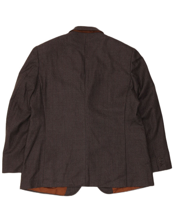 Marks & Spencer Herren-Blazer mit maßgeschneiderter Passform, UK 46 3XL, grauer Hahnentrittmuster