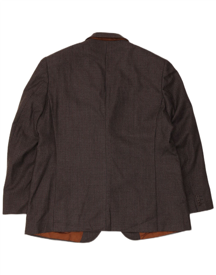 Marks & Spencer Herren-Blazer mit maßgeschneiderter Passform, UK 46 3XL, grauer Hahnentrittmuster