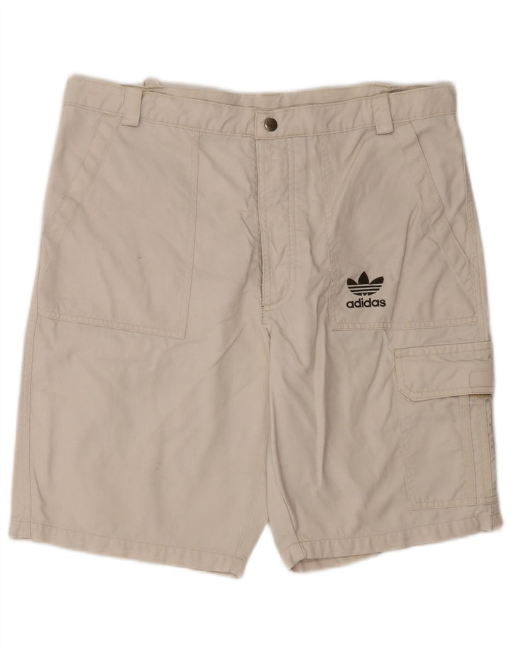 Adidas Herren Cargo Shorts Medium W32 Beige Baumwolle