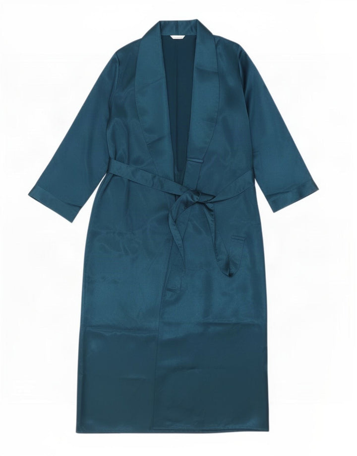 Marks & Spencer Damen Robe Maxikleid UK 8/10 Small Blau Polyester