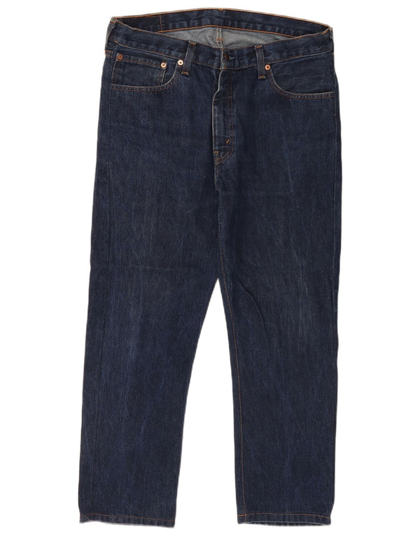 Levi's Herren 751 verkürzte gerade Jeans W36 L25 Marineblau