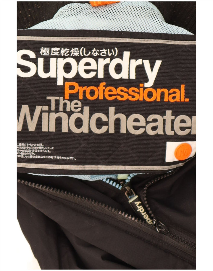 Superdry Herren The Windcheater Graphic Windjacke UK 38 Medium Schwarz