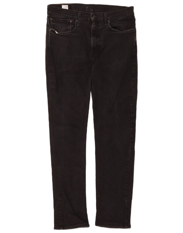 Levi's Herren 502 Hi-Ball Tapered Jeans W34 L34 Schwarze Baumwolle