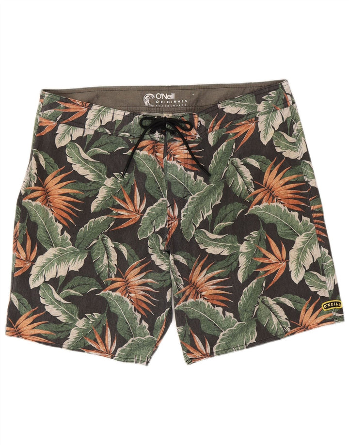 O'NEILL Herren-Badeshorts, groß, mehrfarbig, Blumenmuster, Polyester