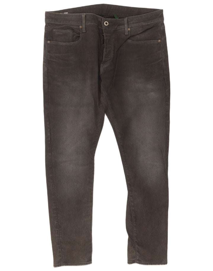 G-Star Herren Slim Jeans W38 L32 Graue Baumwolle