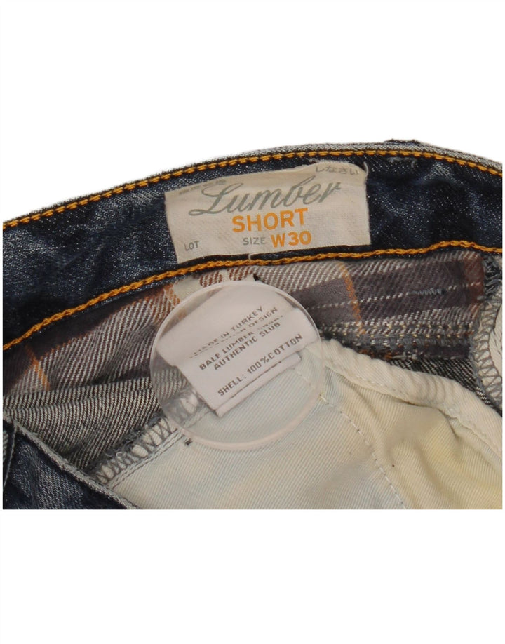 SUPERDRY Distressed Denim-Shorts für Damen, W30, mittelblaue Baumwolle