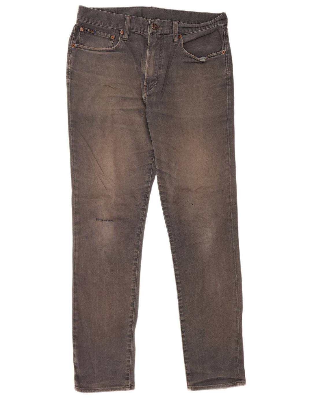 Ralph Lauren Herren Slim Jeans W32 L32 Graue Baumwolle