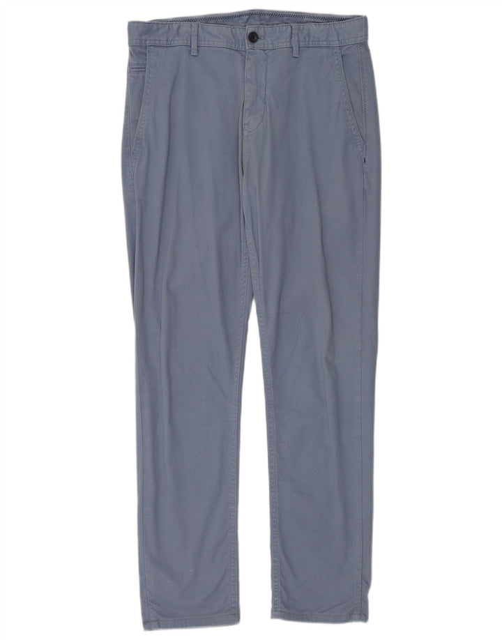 Gerade Chino-Hose für Herren von Zara, EU 40, M, W31, L30, Blau