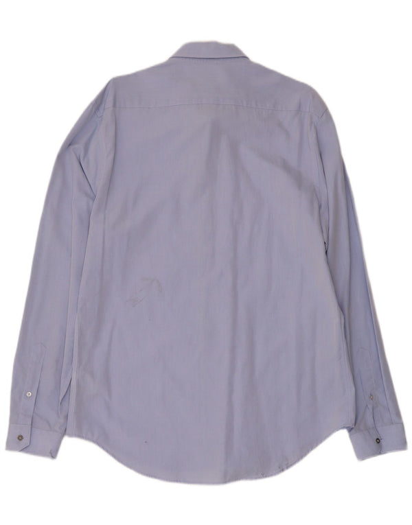 Zara Herren Slim Fit Hemd XL Blau Baumwolle