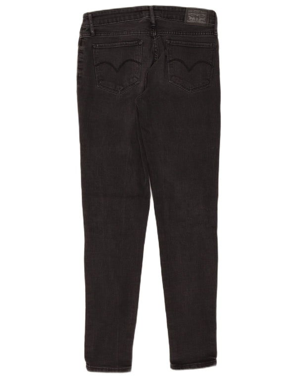 Levi's Damen 711 Skinny Jeans W27 L30 Schwarze Baumwolle
