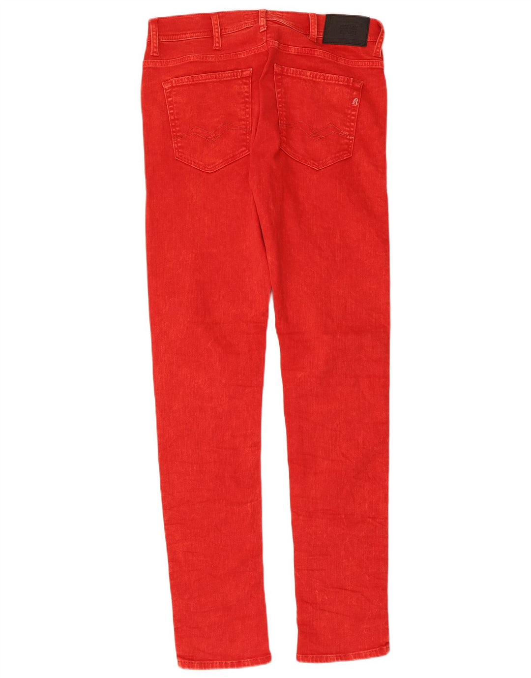 REPLAY Herren Skinny Jeans W30 L32 Rote Baumwolle