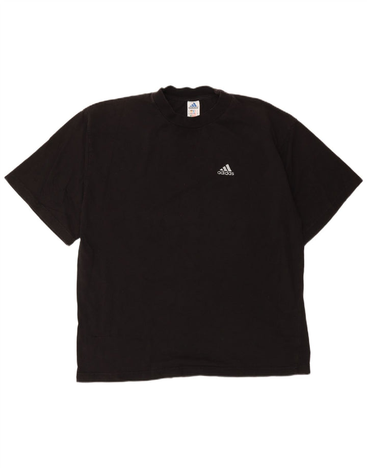 Adidas Herren T-Shirt Top XL Schwarz Baumwolle
