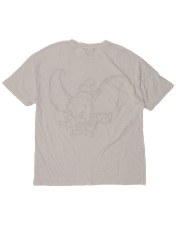 Zara Damen Dumbo Graphic T-Shirt Top UK 14 Medium Weiß Animal Print