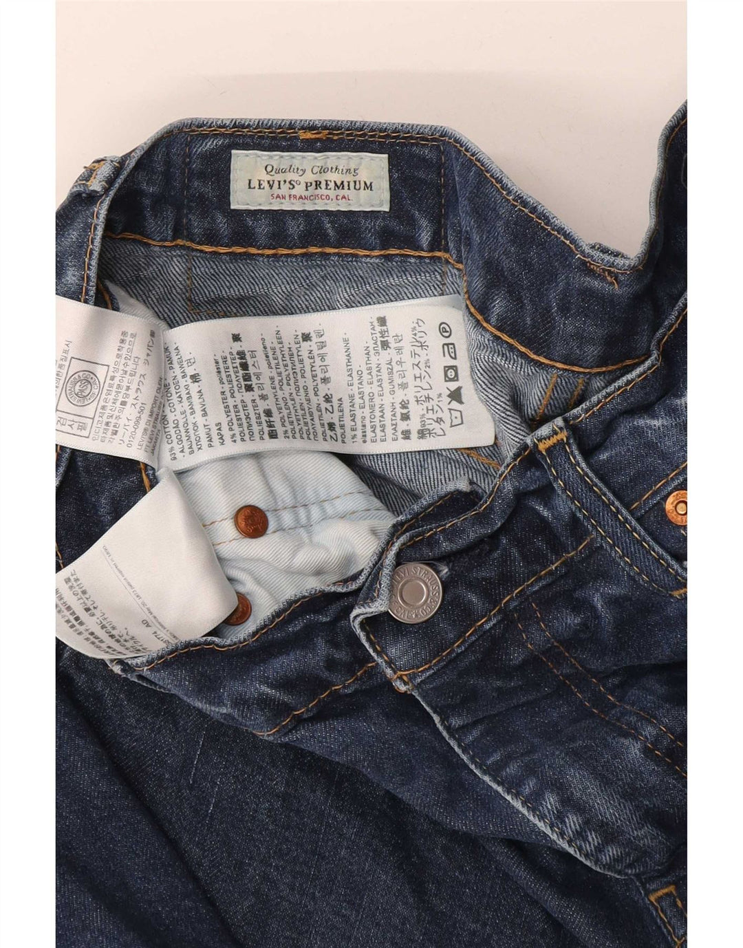 Levi's Herren Slim Jeans W30 L30 Blaue Baumwolle