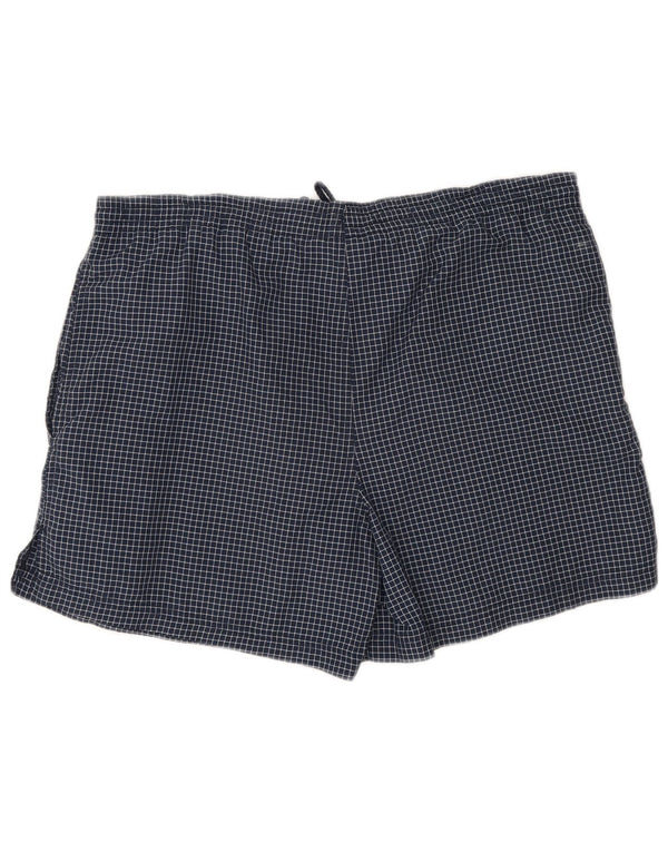 Umbro Herren-Sportshorts UK 30/32 Small Navy Blue Check Nylon