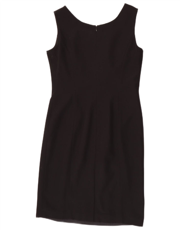 Libra Damen Ärmelloses Etuikleid UK 12 Mittelschwarzes Polyester