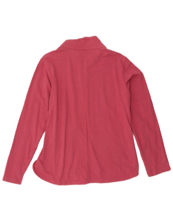 Champion Damen-Trainingsanzugoberteil, UK-Größe 44, Größe L, rosa, gestreift, Baumwolle