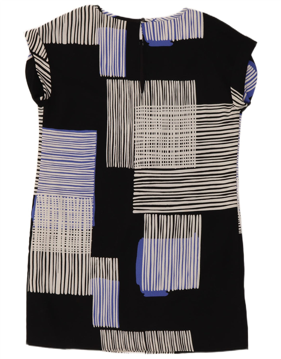 Next Damen-Etuikleid, Gr. 44, groß, schwarzes, geometrisches Polyester